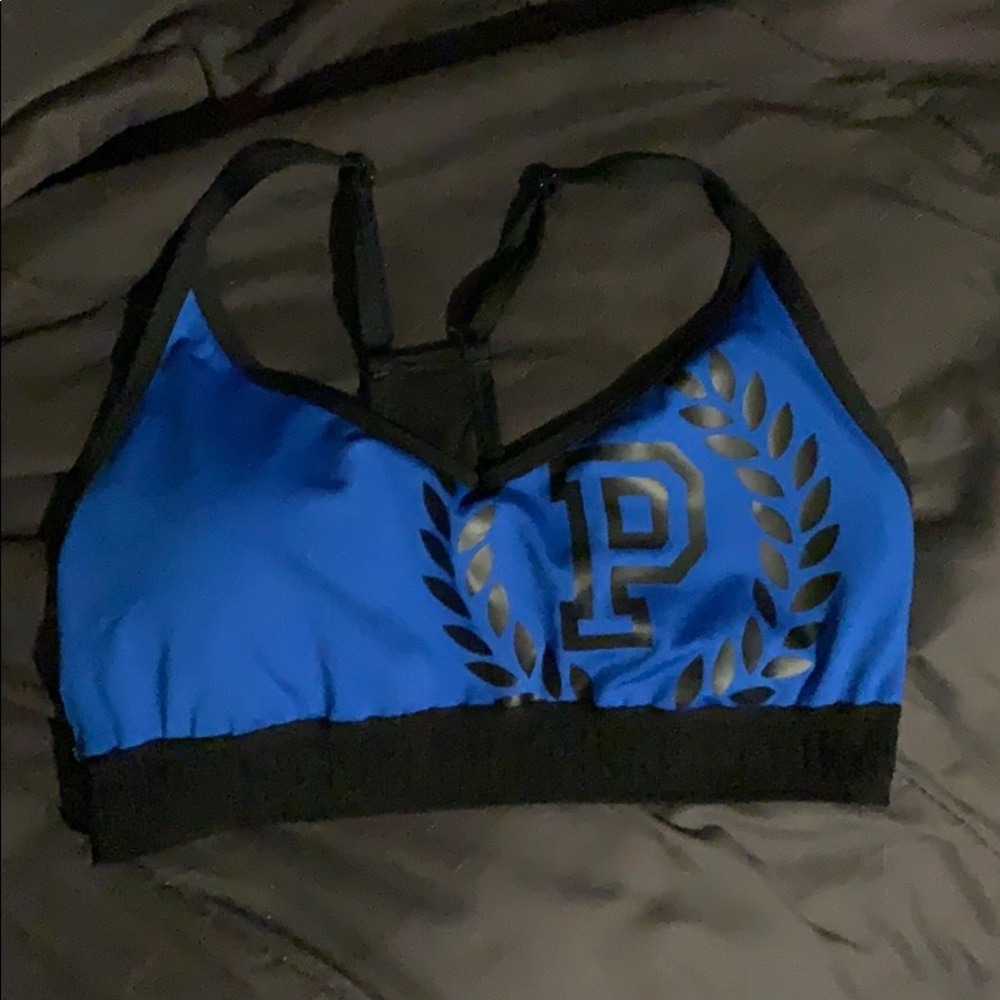 Blue VS sports bra
